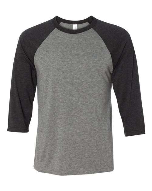 BELLA + CANVAS - Camiseta de béisbol unisex de manga tres cuartos - 3200
