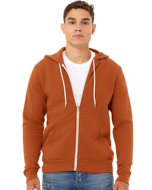 BELLA + CANVAS - Unisex Sponge Fleece Full-Zip Hoodie Sweatshirt - 3739