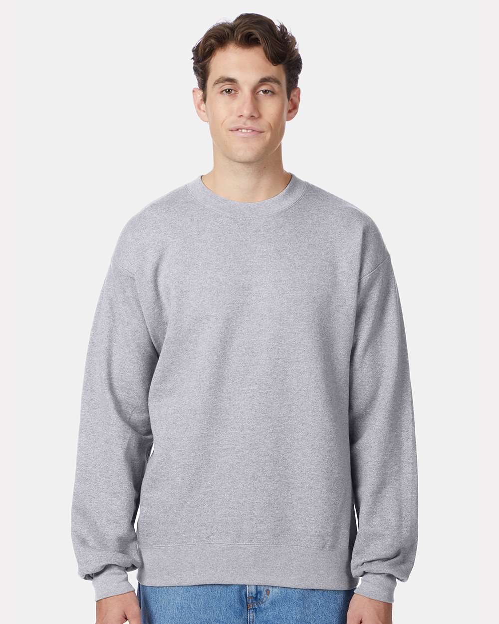 Hanes - Sudadera unisex de cuello redondo Ultimate Cotton® - F260