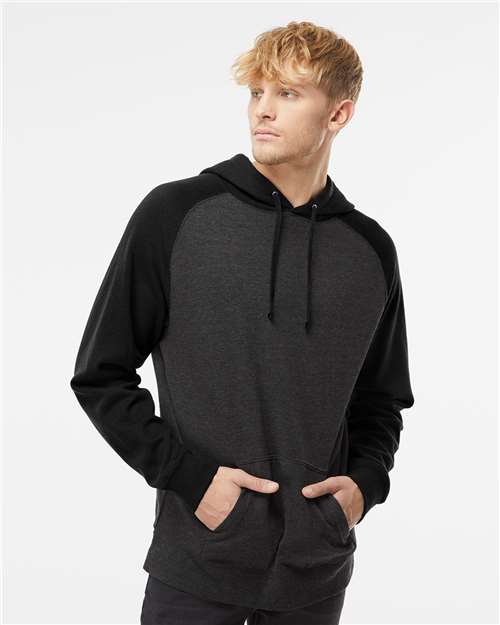 Independent Trading Co. - Sudadera unisex con capucha y manga raglán - IND40RP