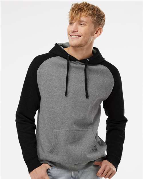 Independent Trading Co. - Sudadera unisex con capucha y manga raglán - IND40RP