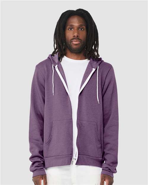 BELLA + CANVAS - Unisex Sponge Fleece Full-Zip Hoodie Sweatshirt - 3739