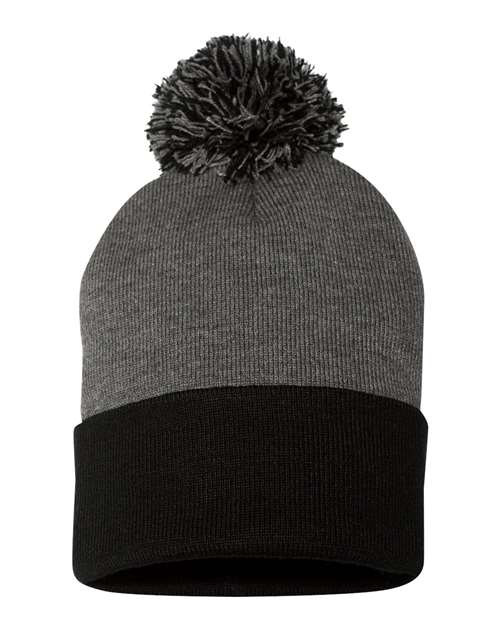 Sportsman - Gorro con puños y pompón de 30 cm - SP15