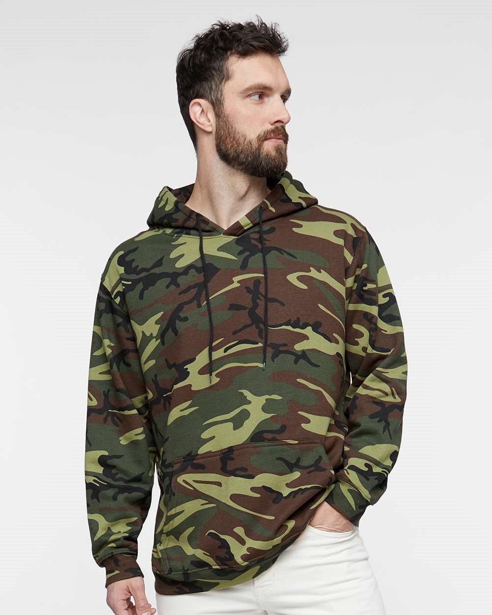 Code Five - Unisex Camo Fleece Hoodie Sweatshirt - 3969
