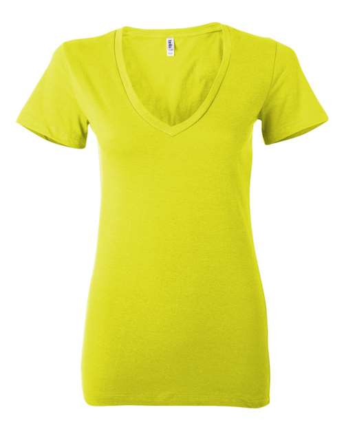 BELLA + CANVAS - Women’s Jersey Deep V-Neck Tee - 6035