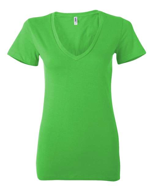 BELLA + CANVAS - Women’s Jersey Deep V-Neck Tee - 6035