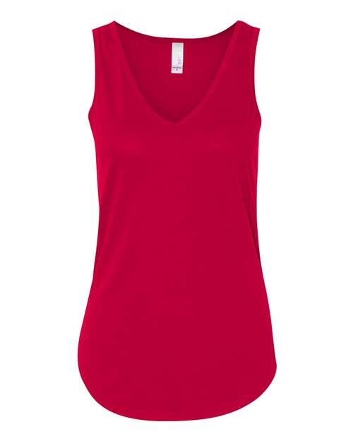 BELLA + CANVAS - Camiseta de tirantes holgada con cuello en V para mujer - 8805