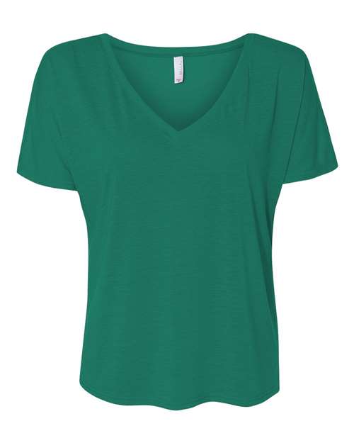BELLA + CANVAS - Camiseta holgada con cuello en V para mujer - 8815