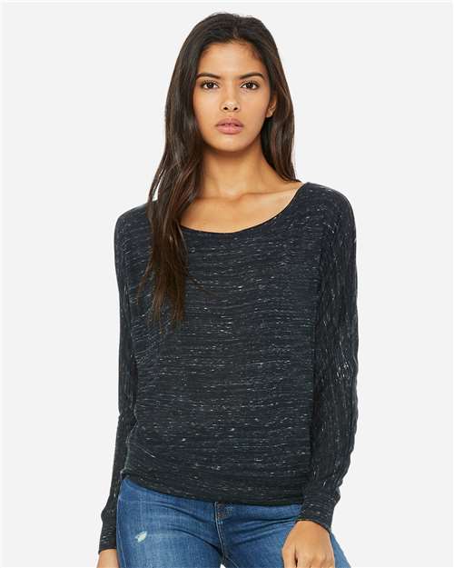 BELLA + CANVAS - Women’s Flowy Off Shoulder Long Sleeve Tee - 8850