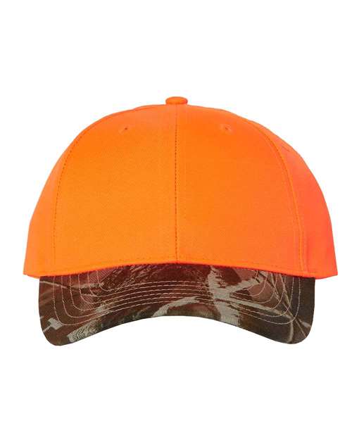 Kati - Gorra de corona sólida con visera de camuflaje - LC25
