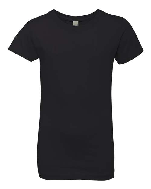 Next Level - Camiseta de algodón de princesa para niña - 3710