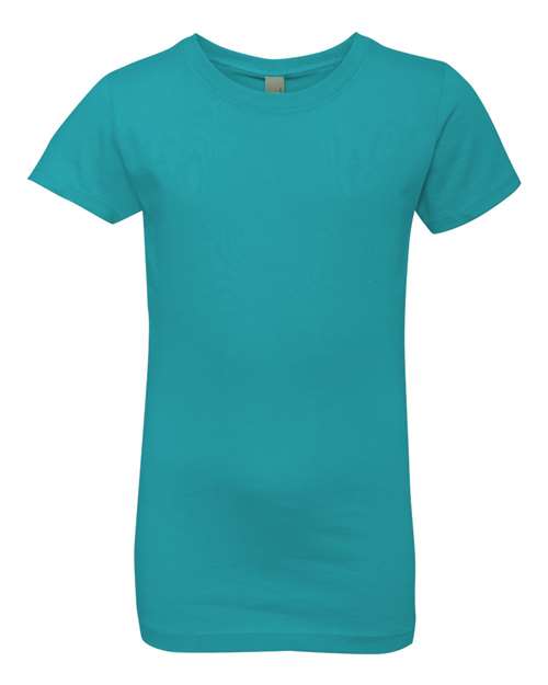 Next Level - Camiseta de algodón de princesa para niña - 3710