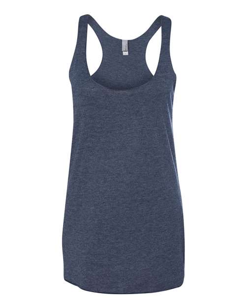 Next Level - Camiseta de tirantes de espalda cruzada triblend para mujer - 6733