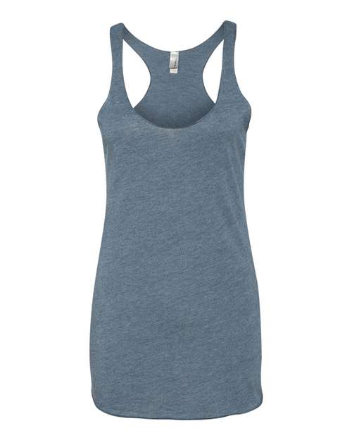 Next Level - Camiseta de tirantes de espalda cruzada triblend para mujer - 6733