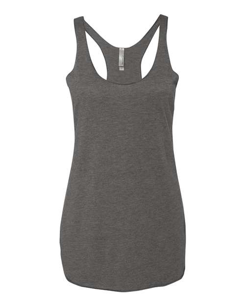 Next Level - Camiseta de tirantes de espalda cruzada triblend para mujer - 6733