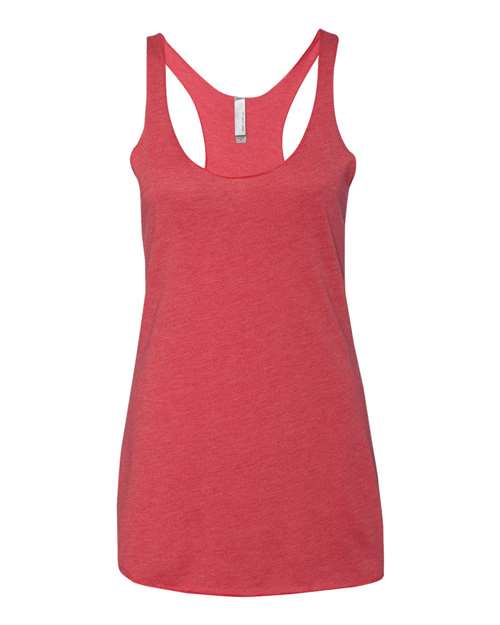 Next Level - Camiseta de tirantes de espalda cruzada triblend para mujer - 6733