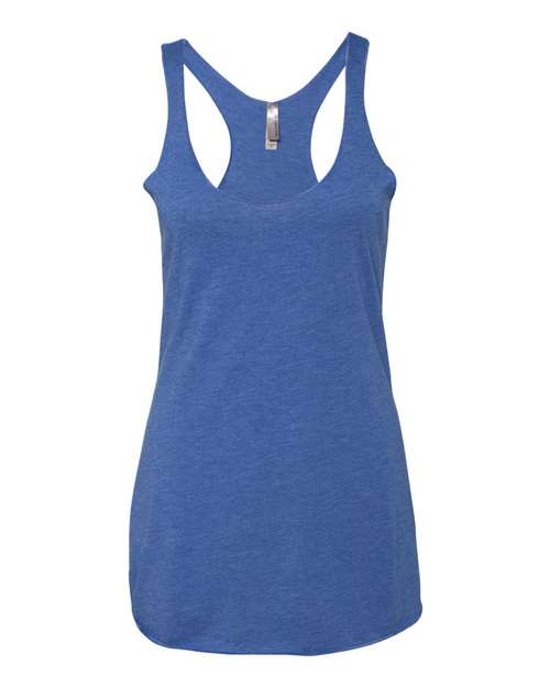 Next Level - Camiseta de tirantes de espalda cruzada triblend para mujer - 6733