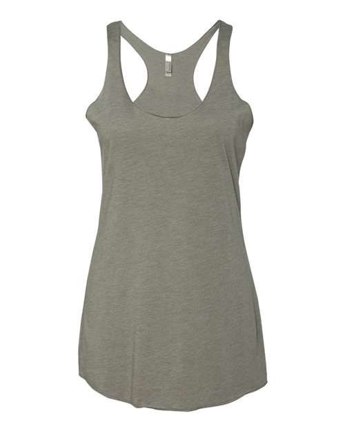 Next Level - Camiseta de tirantes de espalda cruzada triblend para mujer - 6733