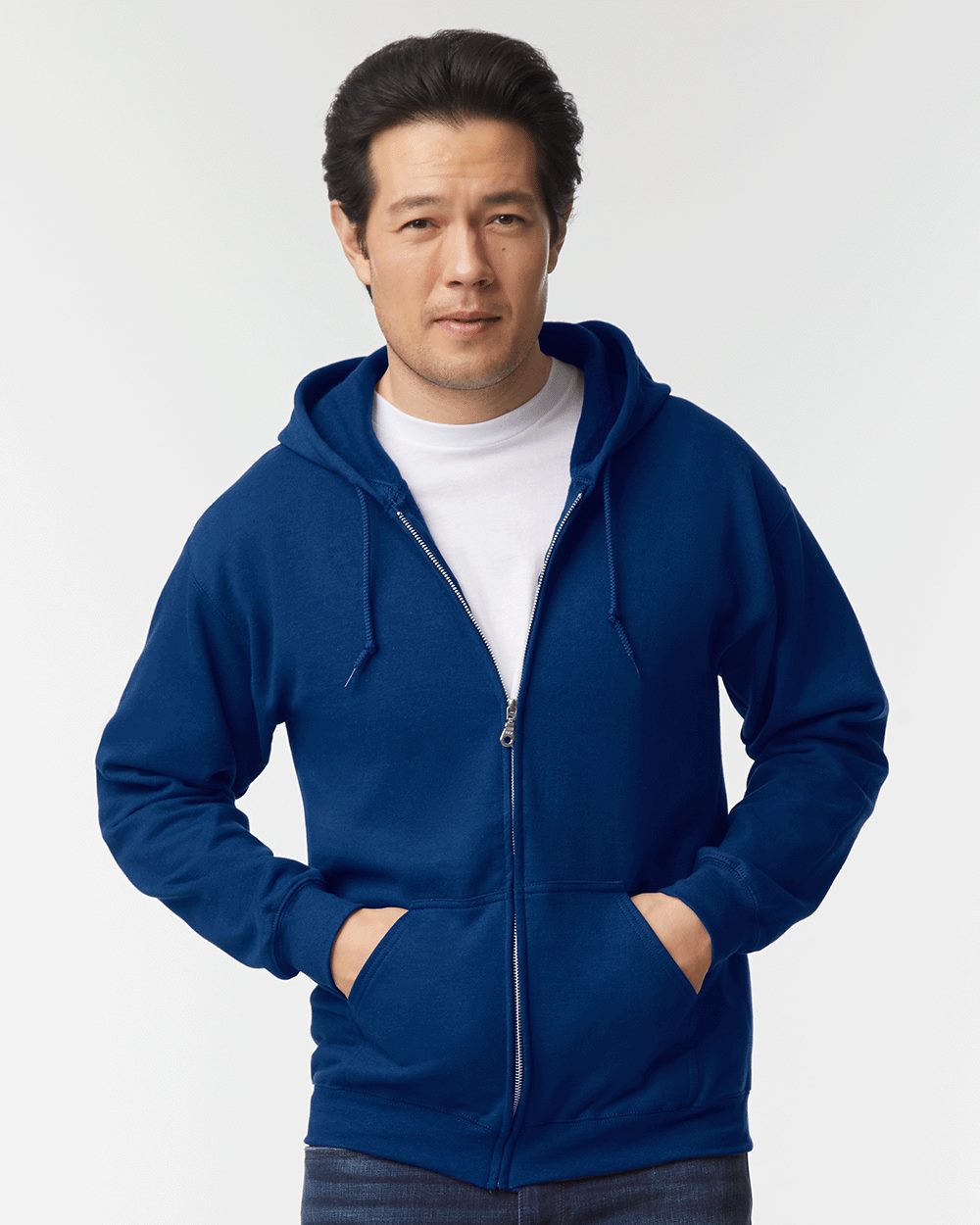 Gildan - Sudadera unisex con capucha y cremallera completa Heavy Blend™ - 18600