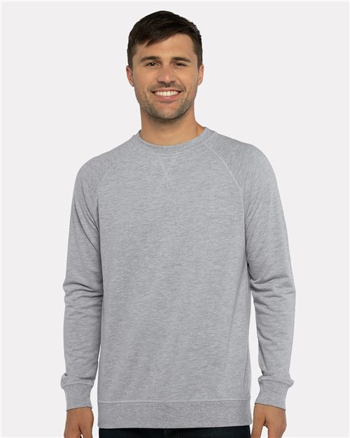 Next Level - Sudadera unisex Laguna con cuello redondo y raglán - 9000