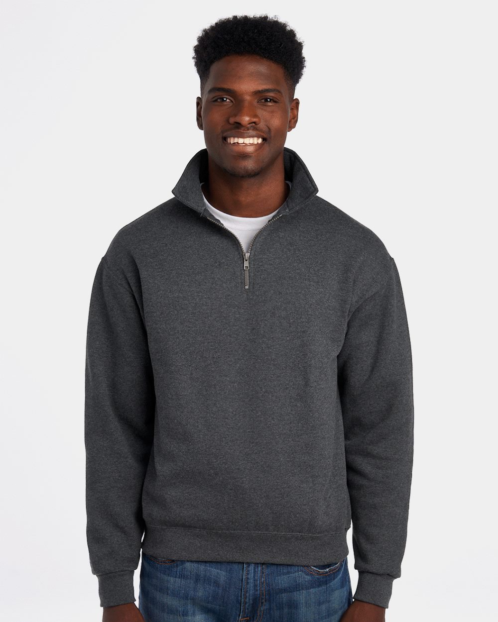 JERZEES - Unisex Super Sweats NuBlend® Quarter-Zip Cadet Collar Sweatshirt - 4528MR