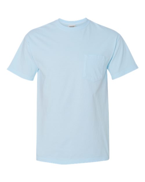 Comfort Colors - Camiseta unisex de tejido pesado con bolsillo y teñido en prenda - 6030