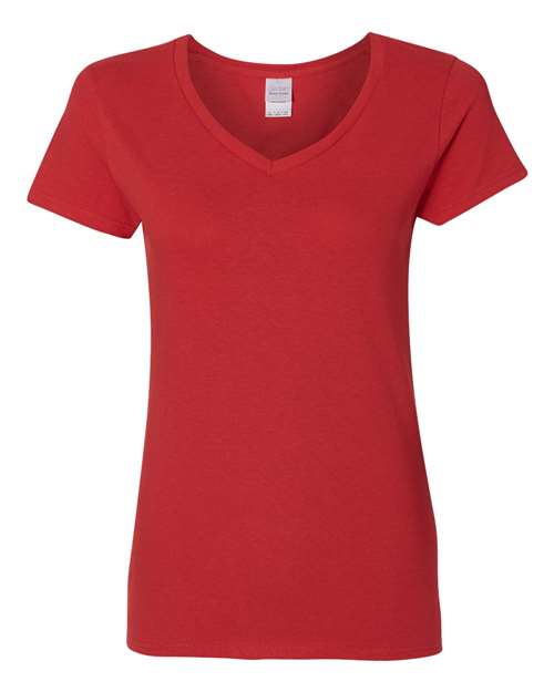 Gildan - Camiseta de algodón pesado™ con cuello en V para mujer - 5V00L