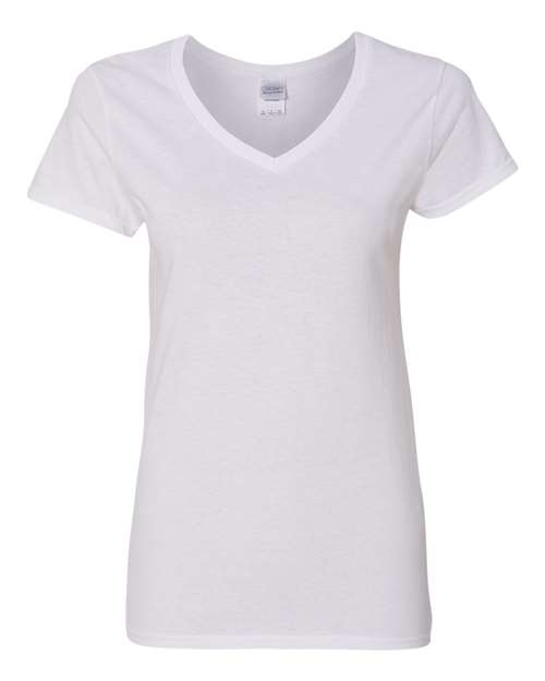 Gildan - Camiseta de algodón pesado™ con cuello en V para mujer - 5V00L