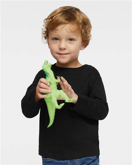 Rabbit Skins - Camiseta de manga larga de jersey fino para niños pequeños - 3302