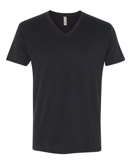 Next Level - Camiseta de ante con cuello en V para hombre - 6440