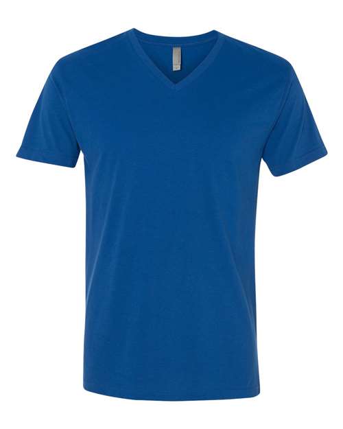 Next Level - Camiseta de ante con cuello en V para hombre - 6440