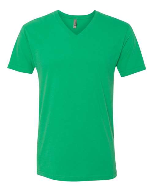 Next Level - Camiseta de ante con cuello en V para hombre - 6440