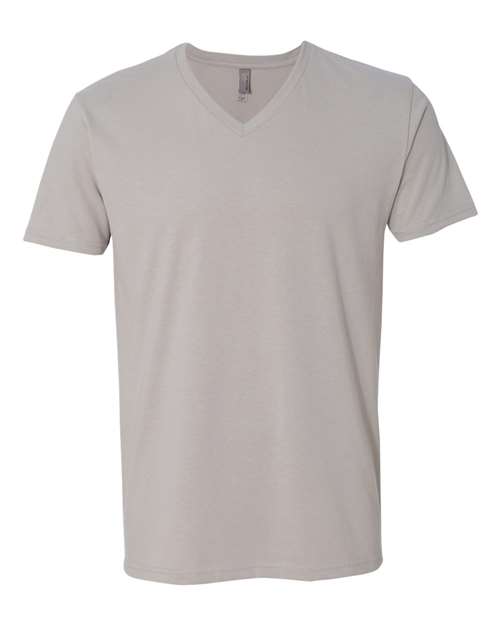 Next Level - Camiseta de ante con cuello en V para hombre - 6440