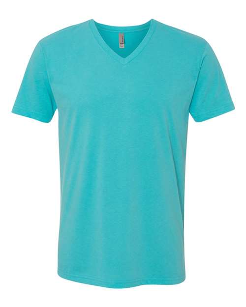 Next Level - Camiseta de ante con cuello en V para hombre - 6440