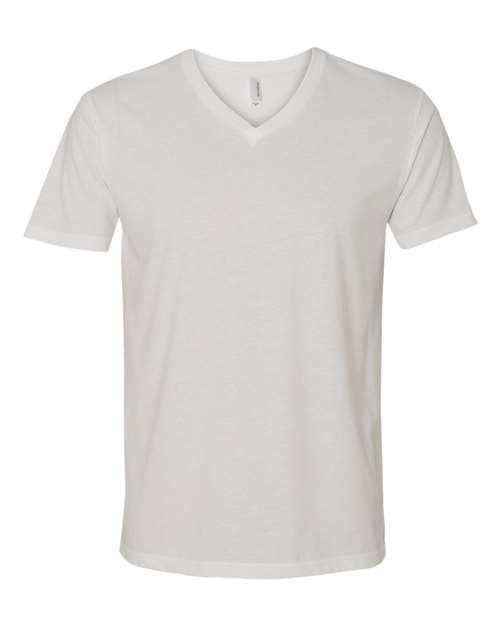 Next Level - Camiseta de ante con cuello en V para hombre - 6440