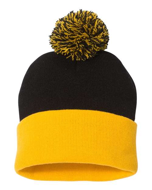 Sportsman - Gorro con puños y pompón de 30 cm - SP15