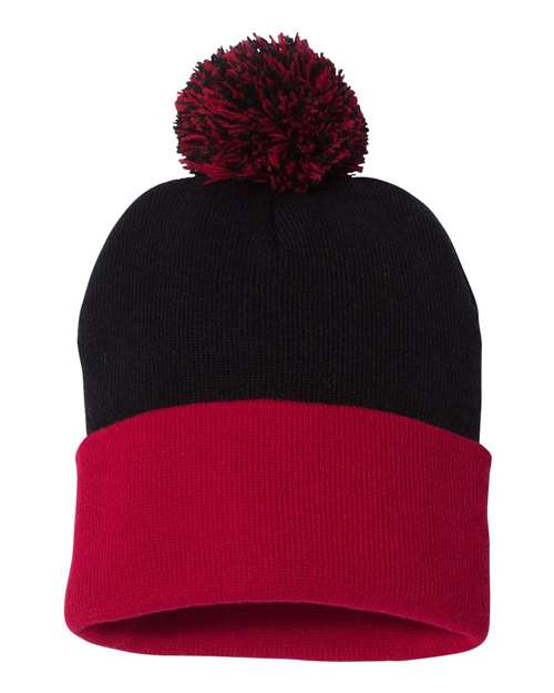 Sportsman - Gorro con puños y pompón de 30 cm - SP15