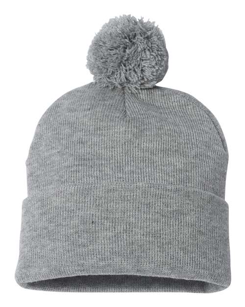 Sportsman - Gorro con puños y pompón de 30 cm - SP15