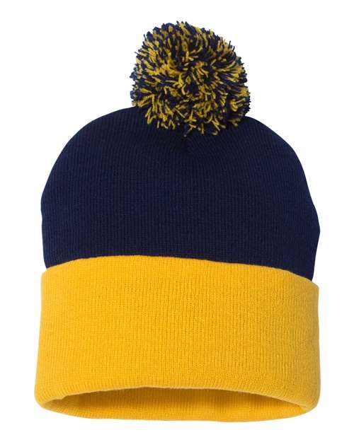 Sportsman - Gorro con puños y pompón de 30 cm - SP15