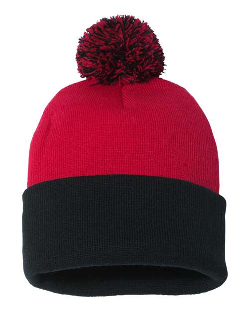 Sportsman - Gorro con puños y pompón de 30 cm - SP15