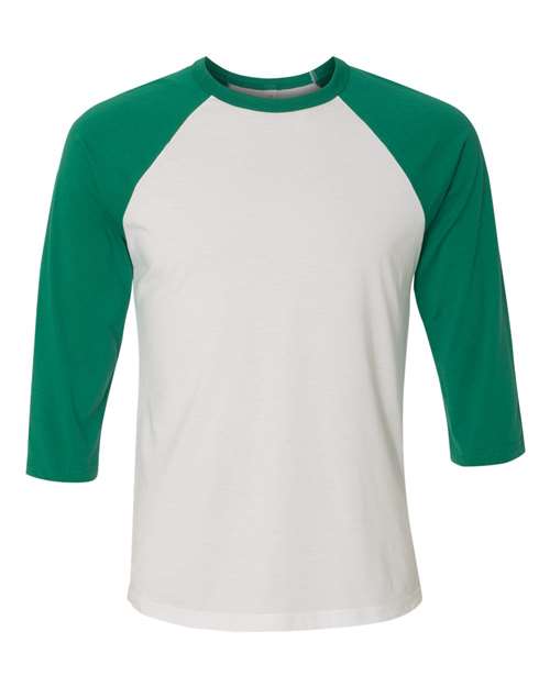 BELLA + CANVAS - Camiseta de béisbol unisex de manga tres cuartos - 3200