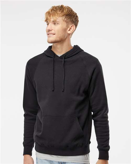 Independent Trading Co. - Sudadera unisex con capucha y manga raglán de mezcla especial - PRM33SBP