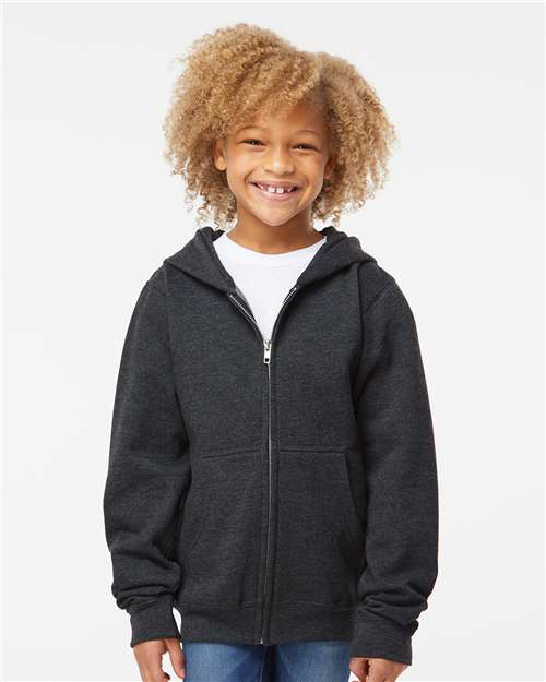 Independent Trading Co. - Youth Midweight Full-Zip Hooded Sweatshirt - SS4001YZ