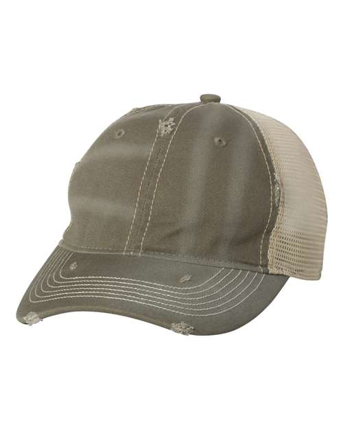 Valucap - Bounty Dirty-Washed Mesh-Back Cap - 3150