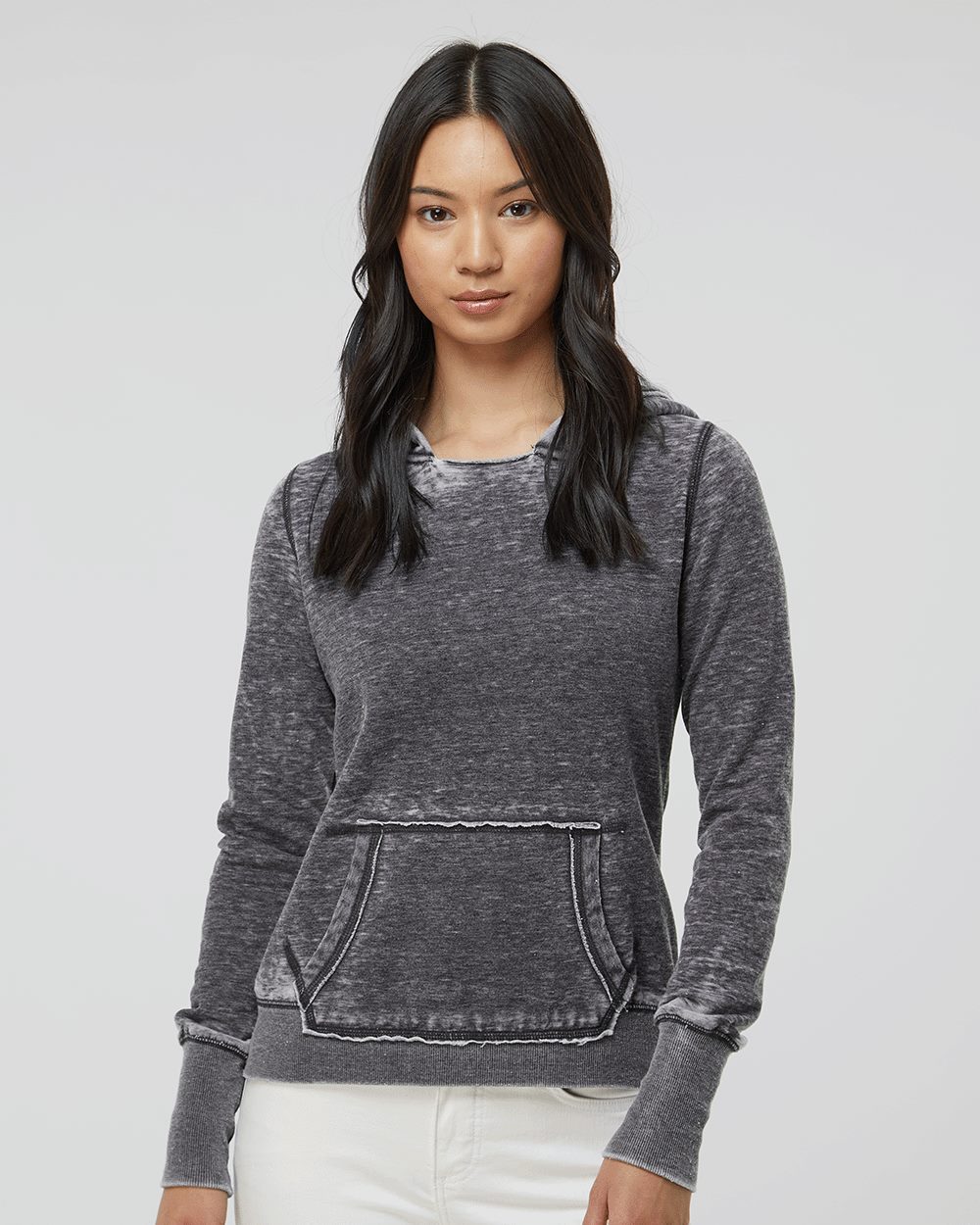 J. America - Women's Zen Fleece Hooded Sweatshirt - 8912