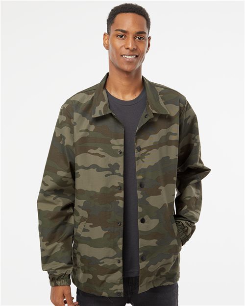 Independent Trading Co. - Men's Water-Resistant Windbreaker Coach’s Jacket - EXP99CNB