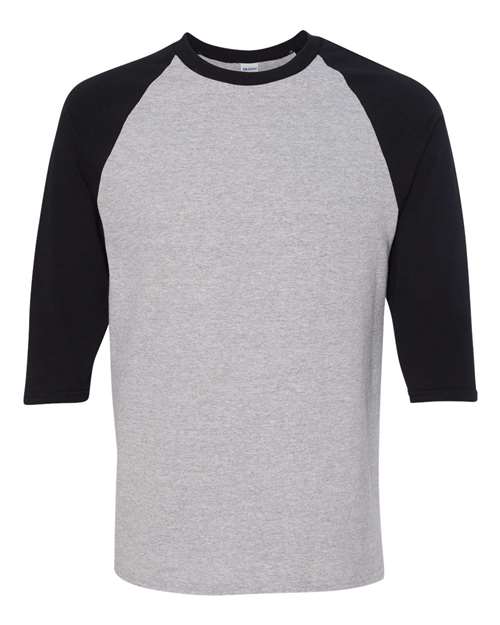 Gildan - Camiseta unisex de algodón pesado™ con manga tres cuartos y raglán - 5700