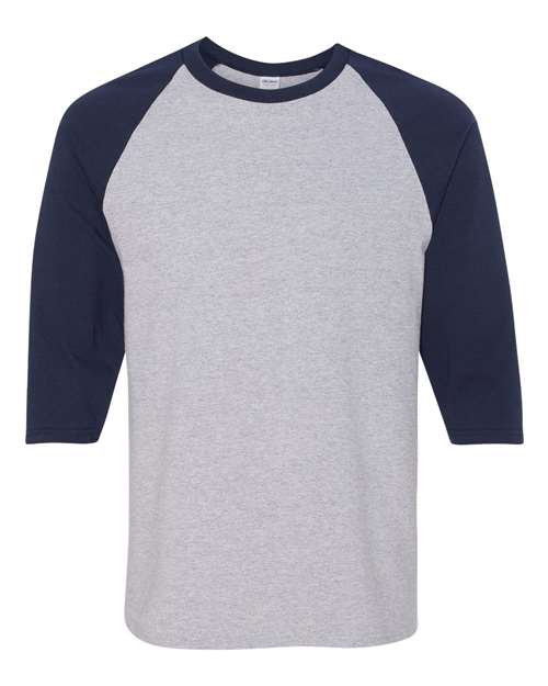Gildan - Camiseta unisex de algodón pesado™ con manga tres cuartos y raglán - 5700