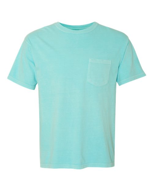 Comfort Colors - Camiseta unisex de tejido pesado con bolsillo y teñido en prenda - 6030