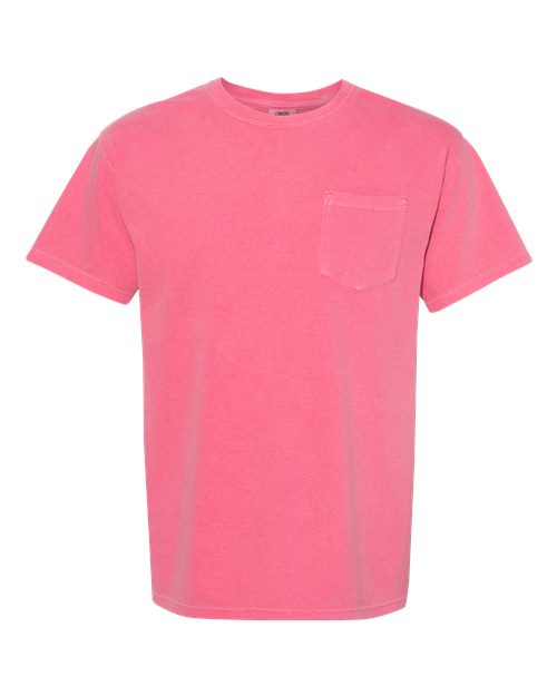 Comfort Colors - Camiseta unisex de tejido pesado con bolsillo y teñido en prenda - 6030